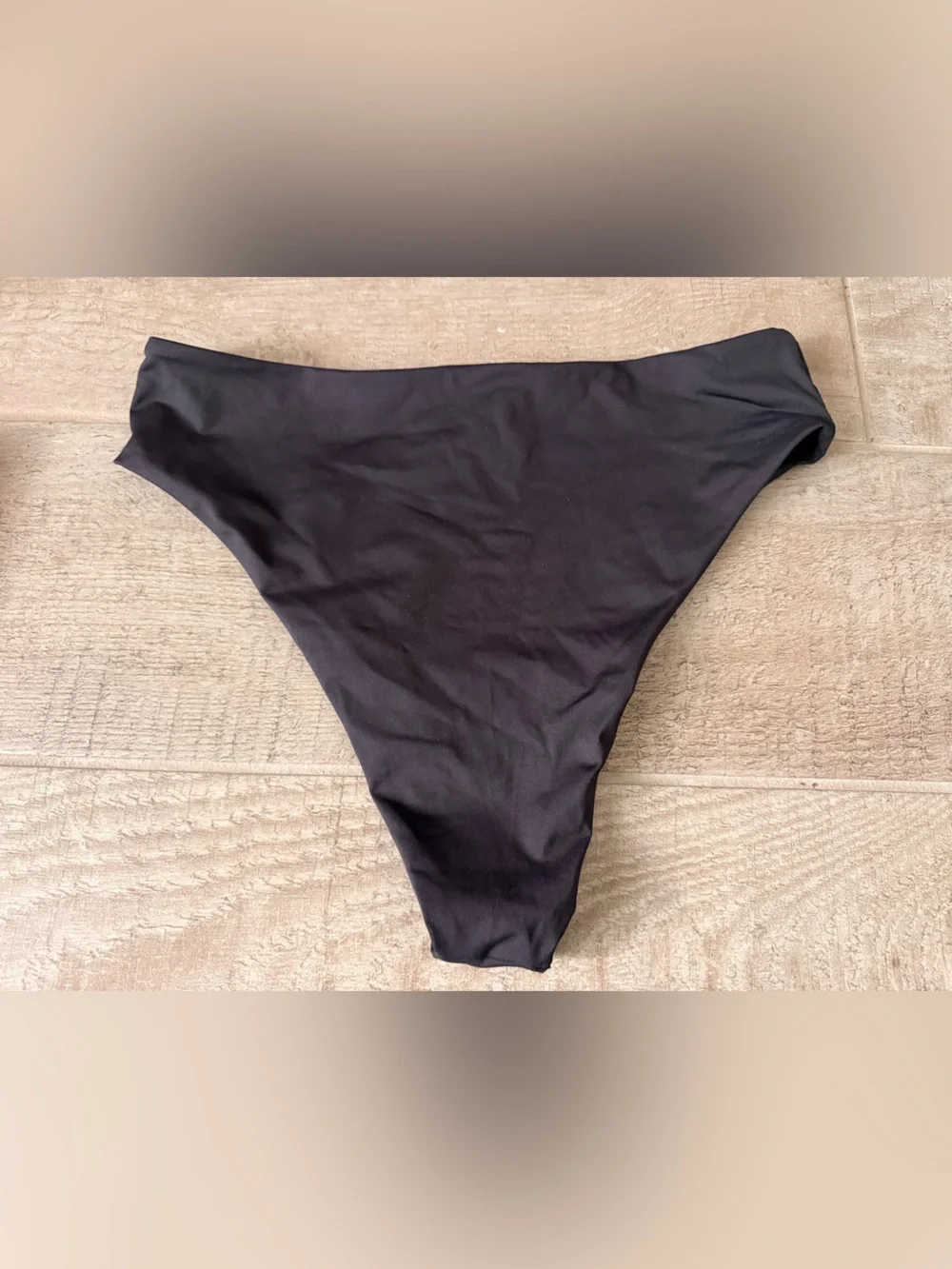 SKIMS Black High-Waist Women's Bikini Swim Bottom